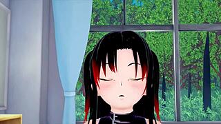 goth slut rammed with monster cock facial