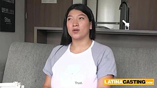 Plump Asian Latina Gets Titty-Fucked Post Deepthroat