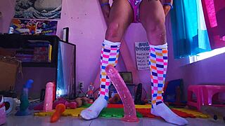 Can This Petite Mexican Teen Handle Monster Cock Gaping Her Ass with Toys and Orgasms?