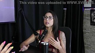 Luciana Picchi's First Experience in Sheer Red Lingerie