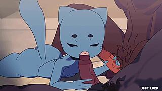 Nicole Watterson from the amazing world of Gumball in a hot gangbang scene