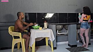 Redhead Slut Fucks Friend's Husband With Monster Cock While She Buys Milk