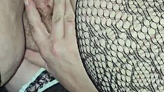 That wet preggo pussy lips look so pink and inviting.