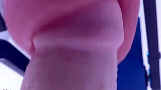 RUBJOY USING FLESHLIGHTS ON STUNT COCK WITH VIBRATING TONGUE