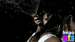 Naked Brunettes Lick And Suck In Carwash