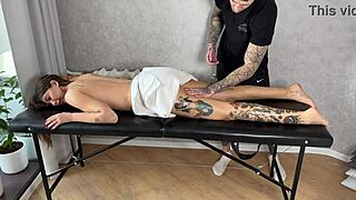 Wow, my masseur's new technique feels amazing!