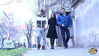 her husband licked another guys cum from her nasty ass after the great anal fucking