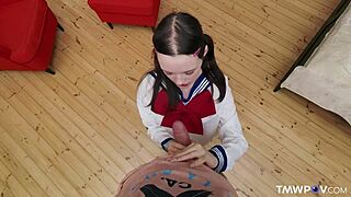 dakota doll craves attention in college socks