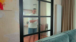 Stepsister catches stepbrother in handcuffs and dominates his face