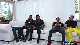 cute teen corra cox gags on big black cocks