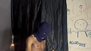 Ebony Babe with Huge Curved Dick Fucks Ass Hard