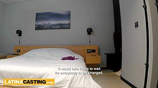 Cute Latina Showing Off Her Big Booty In Front Of The Camera