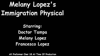 melany lopez endures tickling and humiliation during her immigration physical backstage.