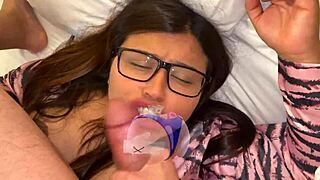 pregnant stepmom swallows huge loads, sexy latina milf in action