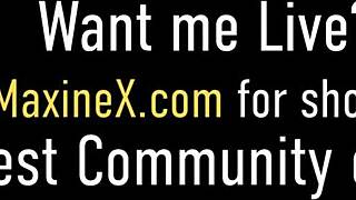 Maxine x footfucks hard