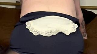 eager ftm fox boy with tattoos bouncing on your cock in glasses