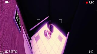 intense passion with sexy latina prevents reaching the bedroom.