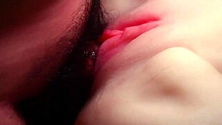 Close Up View of Double Penetration with Assfucking and Handjob on Hairless Pussy