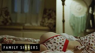 Hot Blondie Overcomes Breakup By Fucking Her Stepbrother