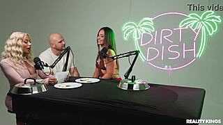 Dirty dish Kelsi Monroe gets a facial from Reality Kings in an interview