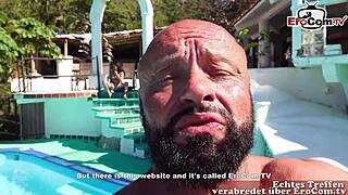 Deutscher Sex Tourist Bucht Squirt Latina Nutte Outdoor Im Wald