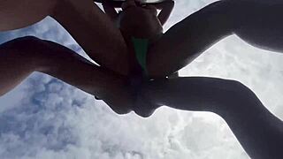 Beautiful teen assfucking in bush with friends!