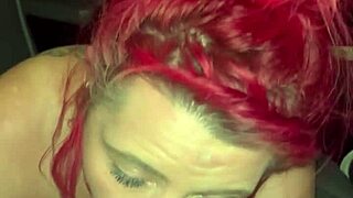 Redhead Streetwalker Gets Naked to Suck Dick in Truck Backseat - Cum in Whore Mouth