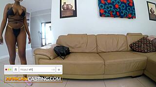 Big Tits African Steamy Interracial Sex At Amateur Casting