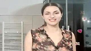 Girls have fun with voodoo doll, one slides up in pussy