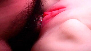 Close Up View of Double Penetration with Assfucking and Handjob on Hairless Pussy