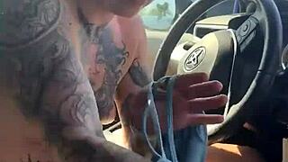 girl struggling with sports bra in gym parking