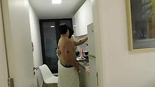 For a Cup of Oil, This Latina Slut Gets Her Ass Filled with Cum After Squirting!