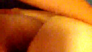 Girl bent over and fucked hard doggystyle by dude with dick sleeve