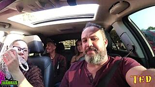 Victoria dias and rob carvalho in street mess