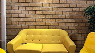 my colombian trainer gives sloppy blowjob and cum in mouth