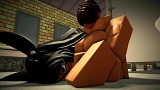 fan gets pounded in bathroom