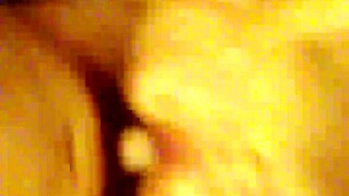 Girl bent over and fucked hard doggystyle by dude with dick sleeve