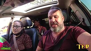 Victoria dias and rob carvalho in street mess