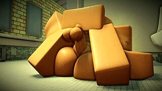 fan gets pounded in bathroom