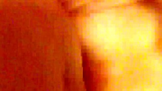 Girl bent over and fucked hard doggystyle by dude with dick sleeve