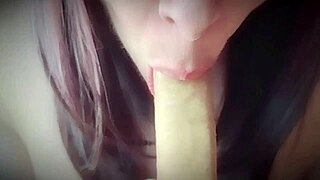 Does she really love teasing my pre-cum with her tongue?