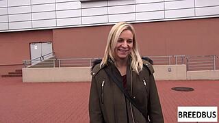 Bianca ferrero bends over for doggystyle sex with big cock in car