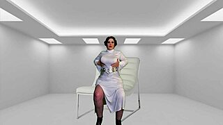 granny princess leia gets fingered by darth vader