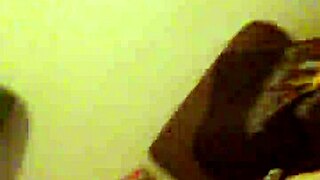 Girl bent over and fucked hard doggystyle by dude with dick sleeve