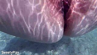 Mature Whore's Tight Pussy Creampied Underwater