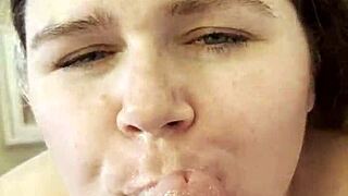 sexy bbw poppy cohen tells story of sucking monster cock pov