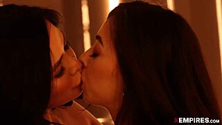 Lesbian Sensual Sapphic Seduction with Kissing