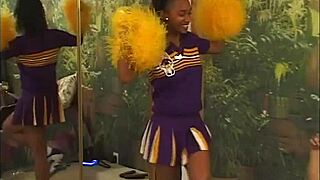 Black Teen in Skirt Rides Father-in-Law's Cock in Doggystyle