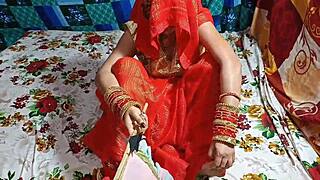 Indian village housewife gets wild with stepbrother in bedroom action. Double fun awaits!