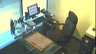 I Caught This Office Slut Masturbating at Work While Wearing Glasses